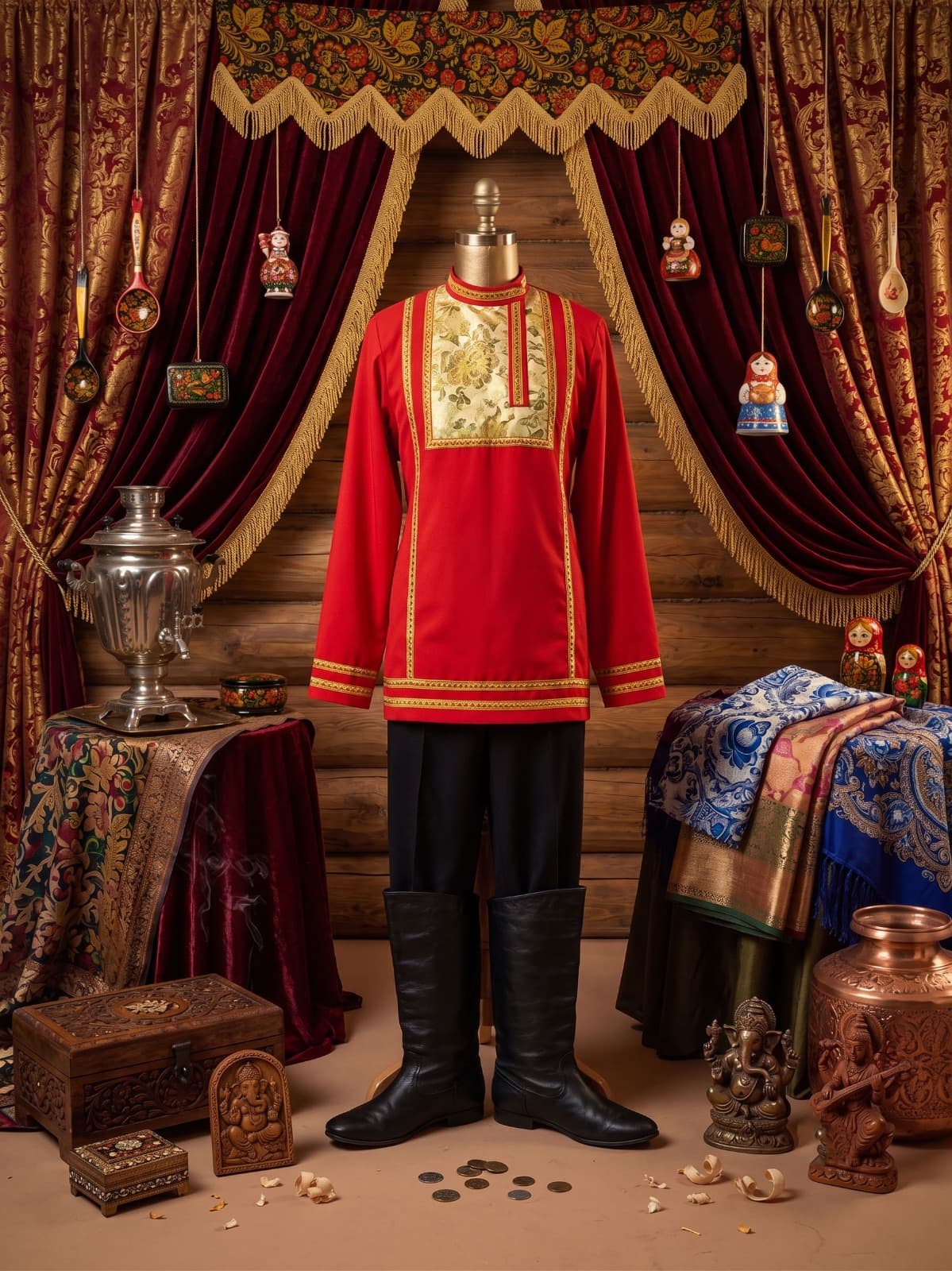 Costume Russie doré
